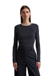Langarmshirt DFB aus Viskosemix - 888-deep night blue - Blau