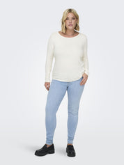 Langarmshirt aus Viskose - Cloud Dancer - Weiß