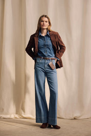 Jeanshemd IVY aus Bio-Baumwolle - Bright Blue 435 - Blau