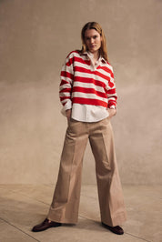 Kurzjacke aus Schurwolle - Bright Red 624 - Rot