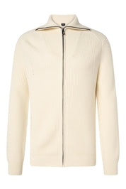 Strickjacke aus Bio-Baumwollmix - 102 - Creme