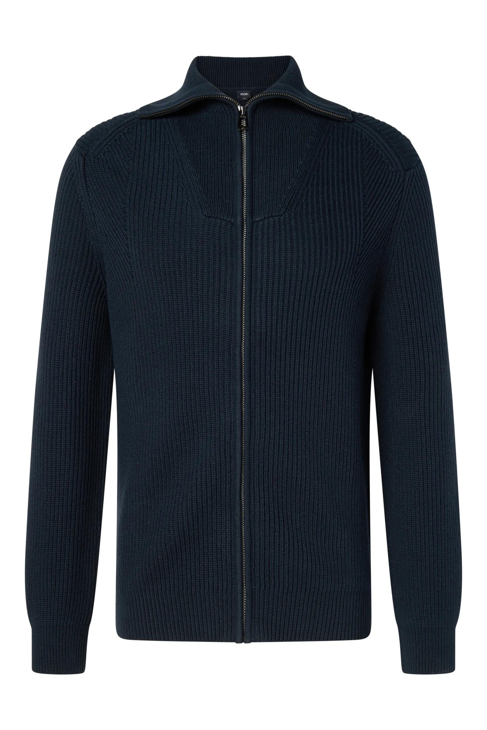 Strickjacke aus Bio-Baumwollmix - 402 - Blau