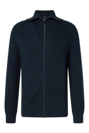 Strickjacke aus Bio-Baumwollmix - 402 - Blau