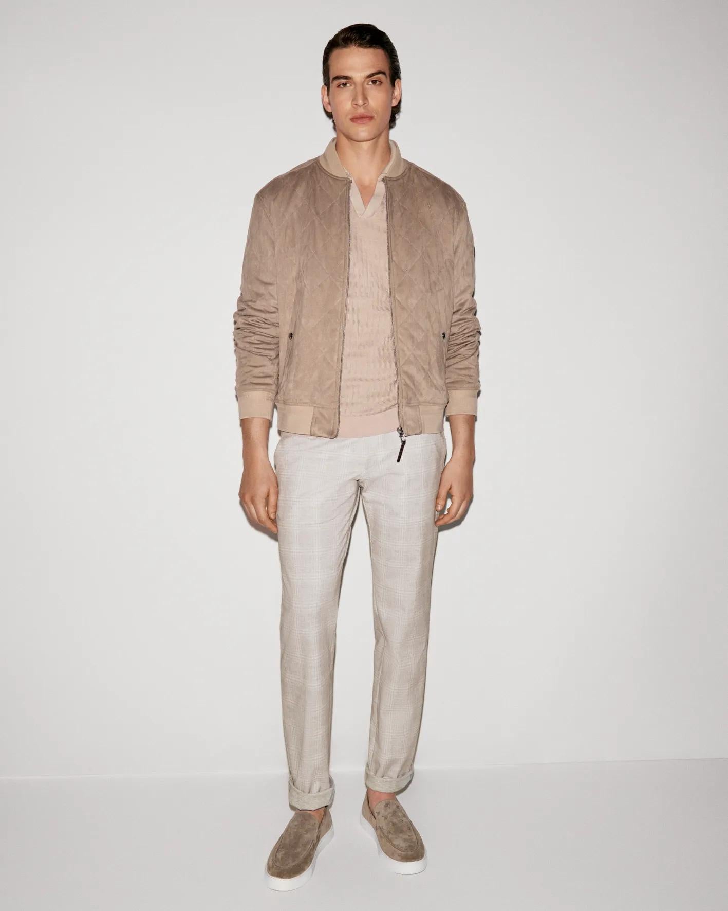 Bomberjacke RONAN mit Bündchenkragen - 242 - Braun