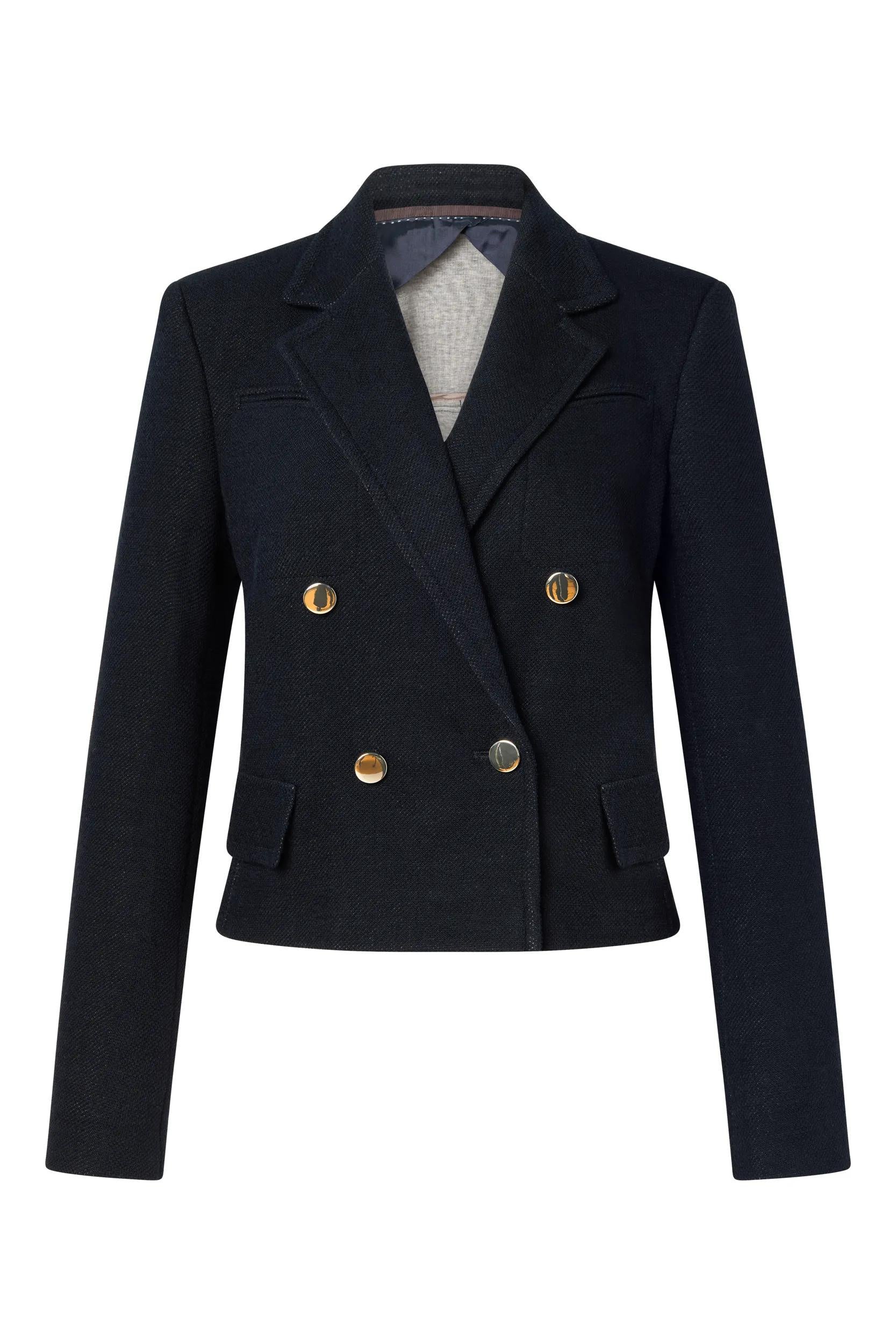 Blazerjacke aus Baumwolle - Navy 415 - Blau