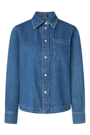 Jeanshemd IVY aus Bio-Baumwolle - Bright Blue 435 - Blau