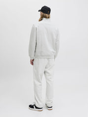 Strickpullover aus Baumwolle - White Melange - Weiß