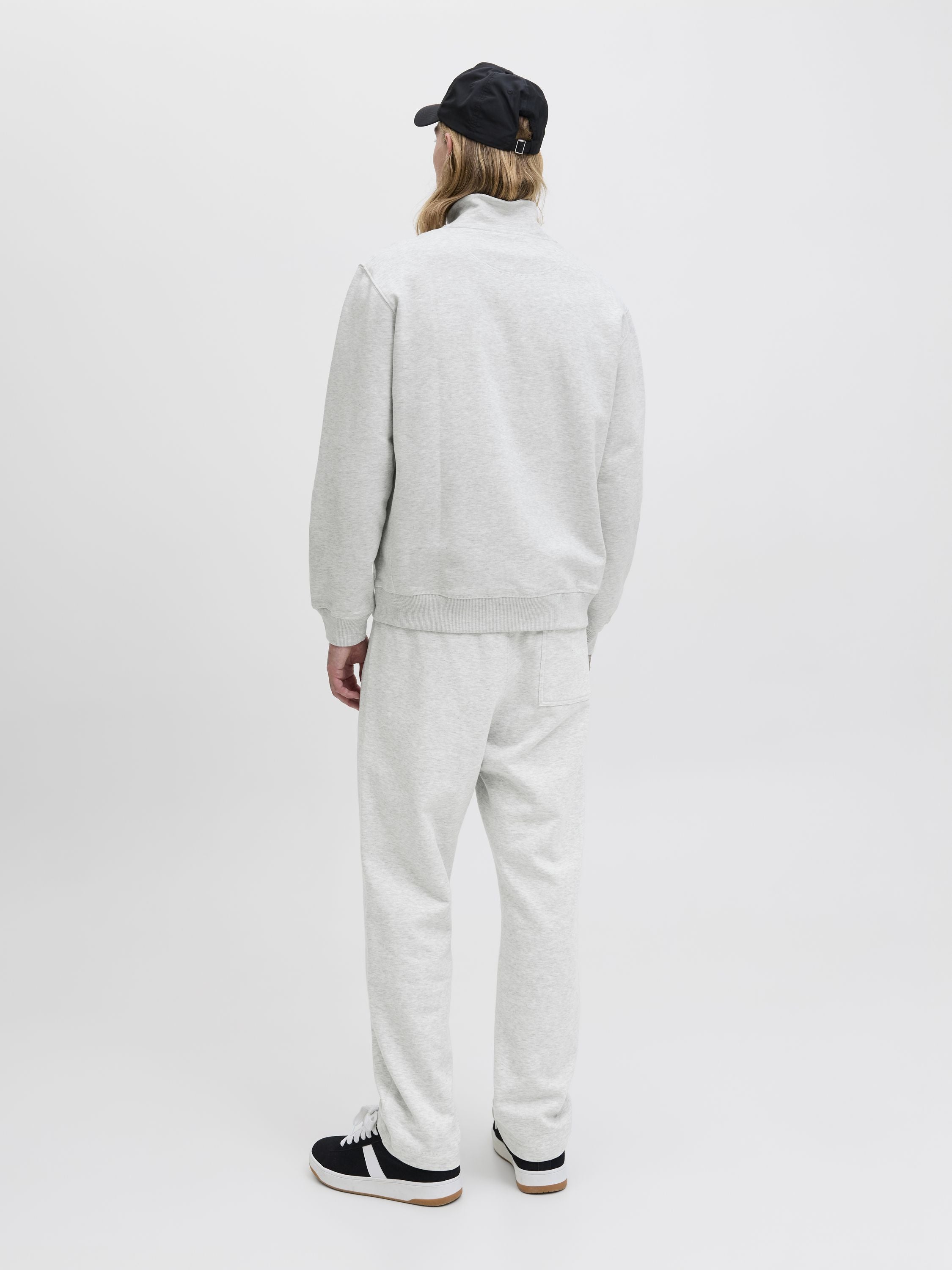 Strickpullover aus Baumwolle - White Melange - Weiß