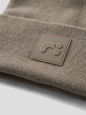 Strickmütze mit Umschlag - Silver Mink - Beige