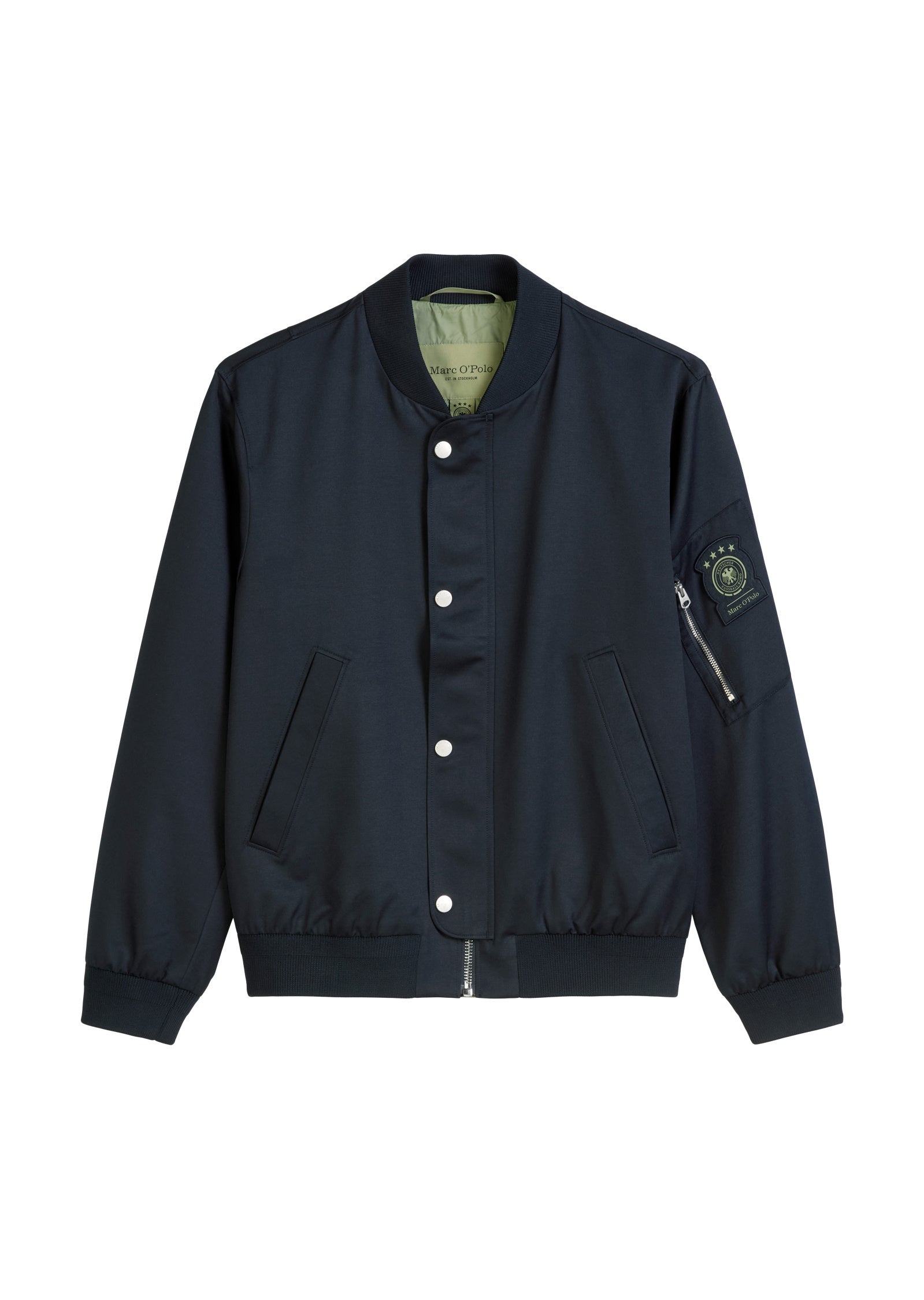 Bomberjacke mit Stehkragen - 888-deep night blue - Blau