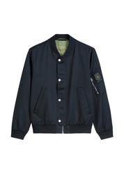 Bomberjacke mit Stehkragen - 888-deep night blue - Blau