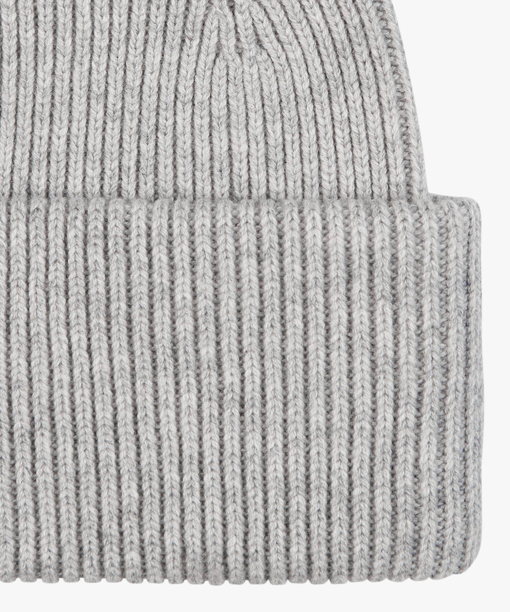 Beanie aus Woll-Mix - C - Grau