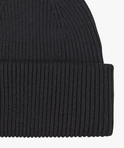 Beanie aus Woll-Mix - P - Schwarz