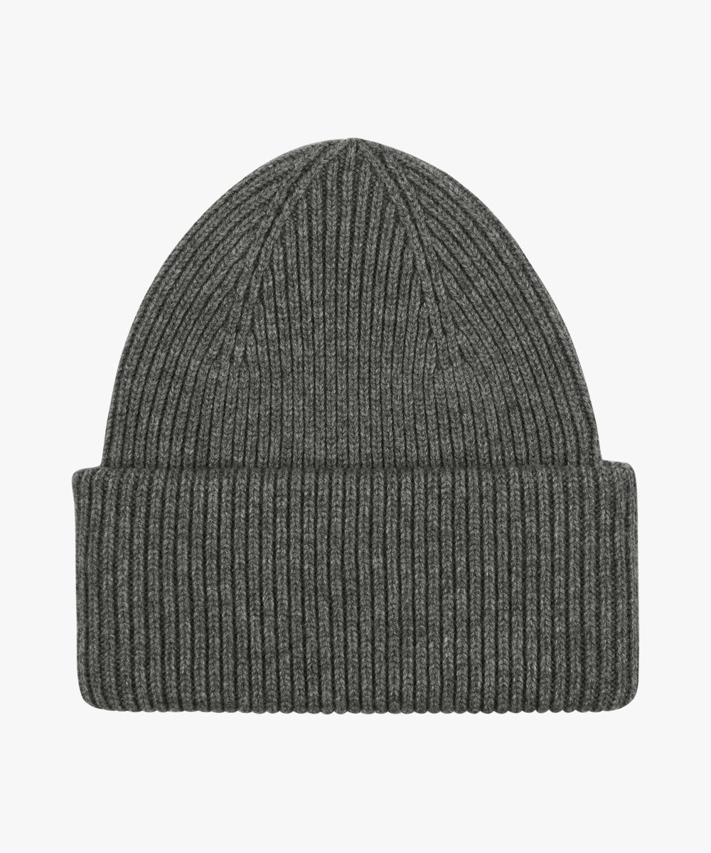 Beanie aus Woll-Mix - B - Grau