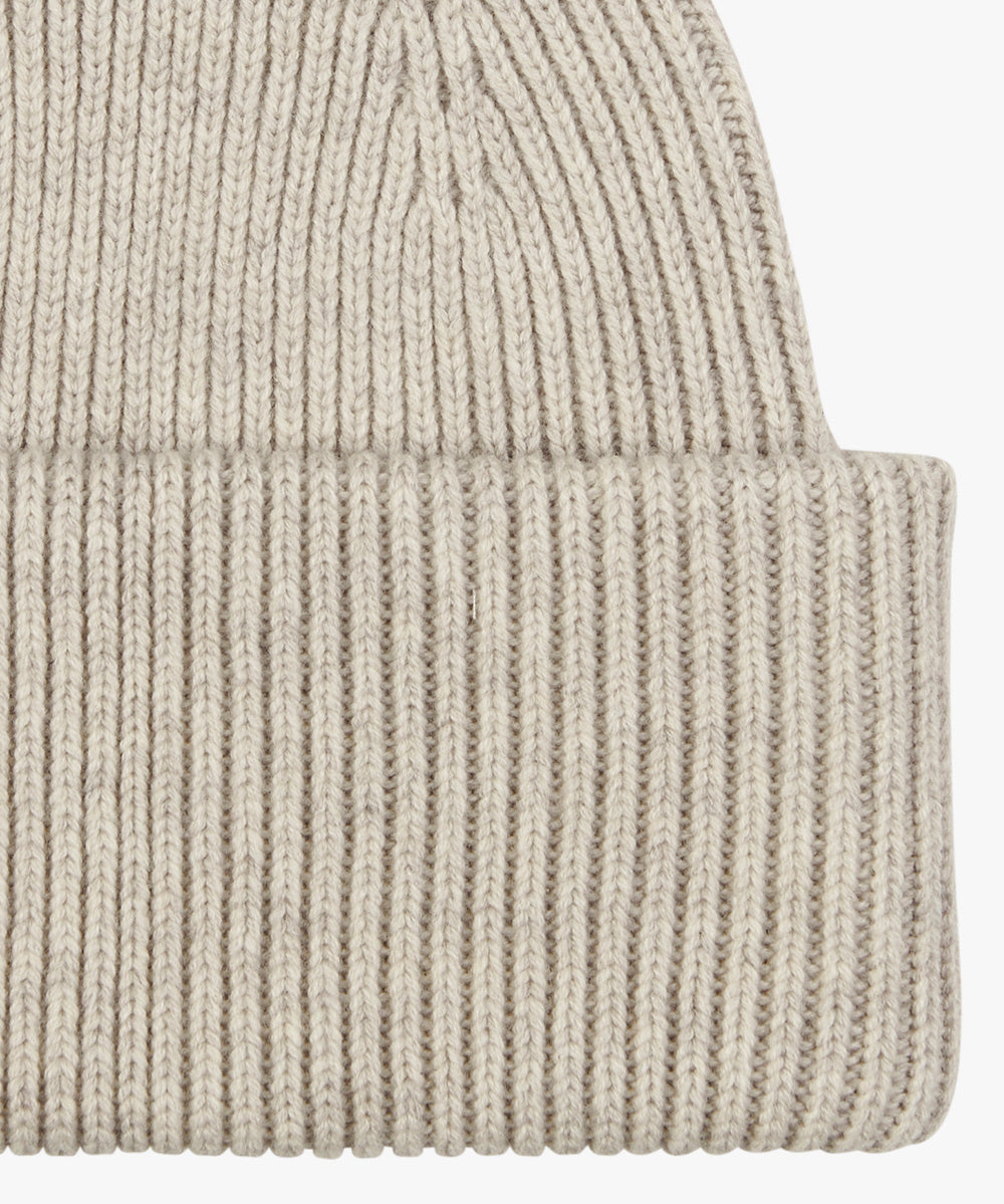 Beanie aus Woll-Mix - F - Creme