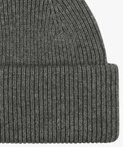Beanie aus Woll-Mix - B - Grau