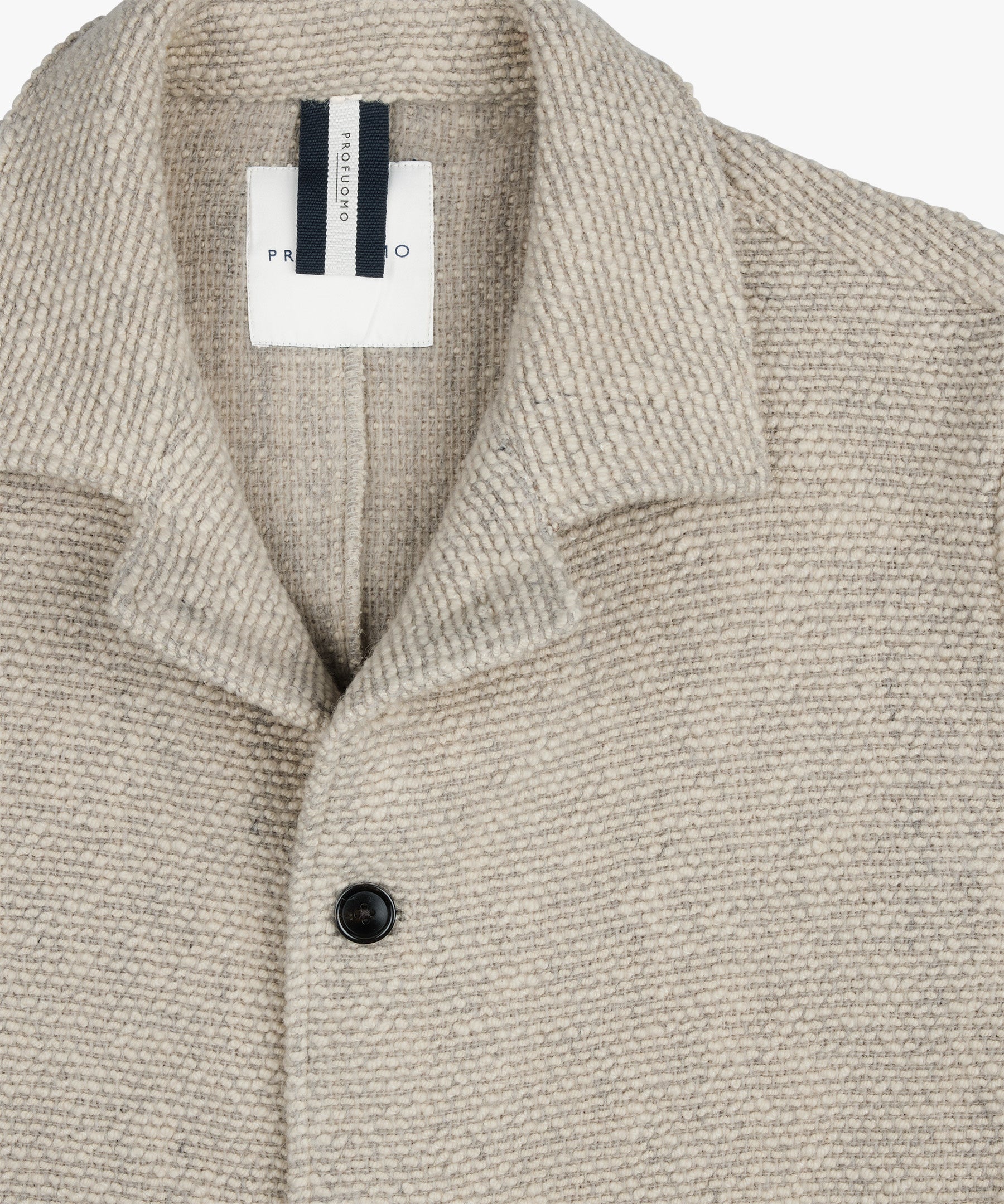 Overshirt aus Schurwoll-Mix - E - Beige