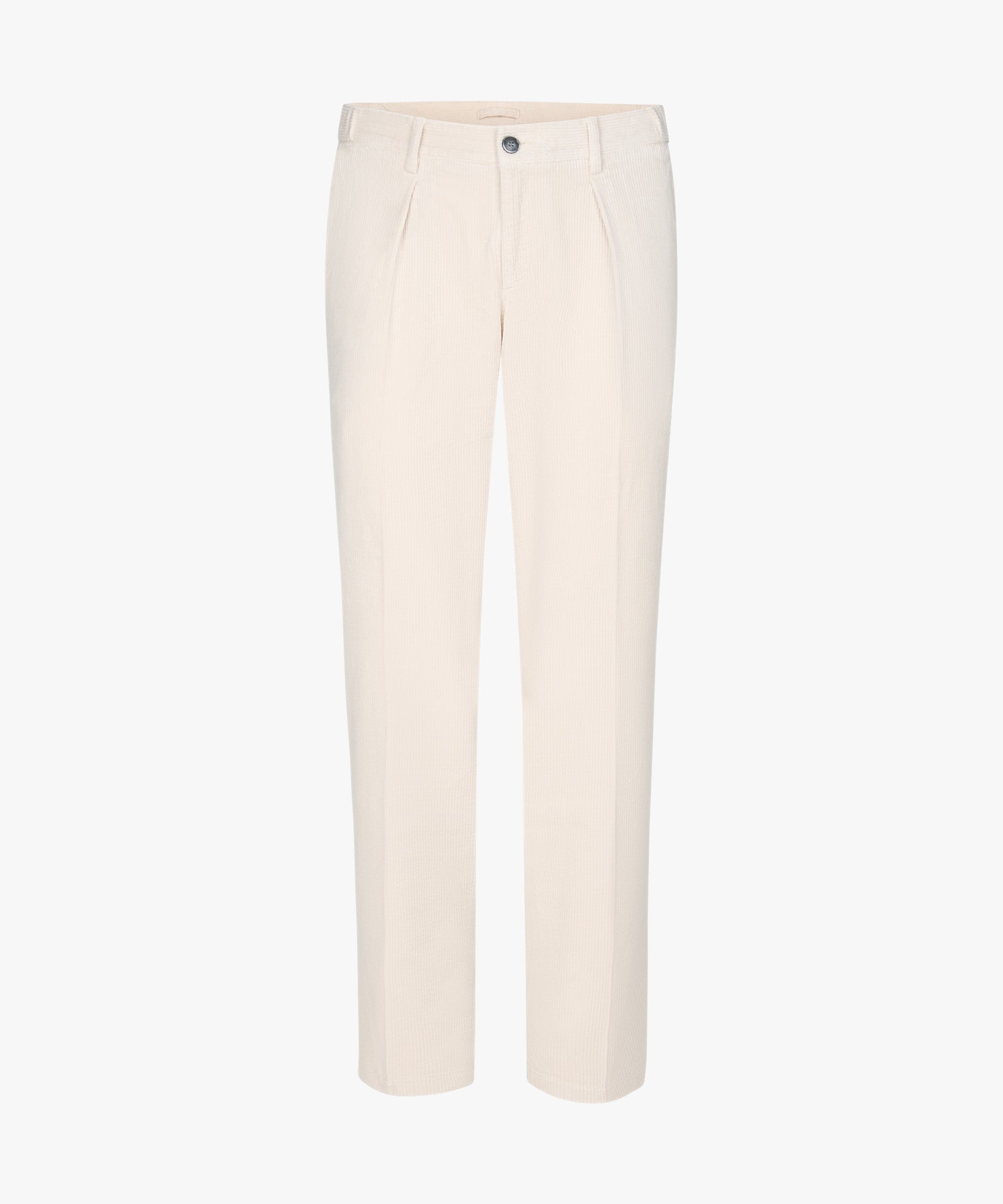 Hose Tapered Fit aus Cord - E - Creme