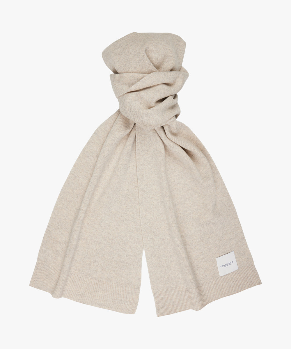 Schal aus Woll-Mix - F - Beige