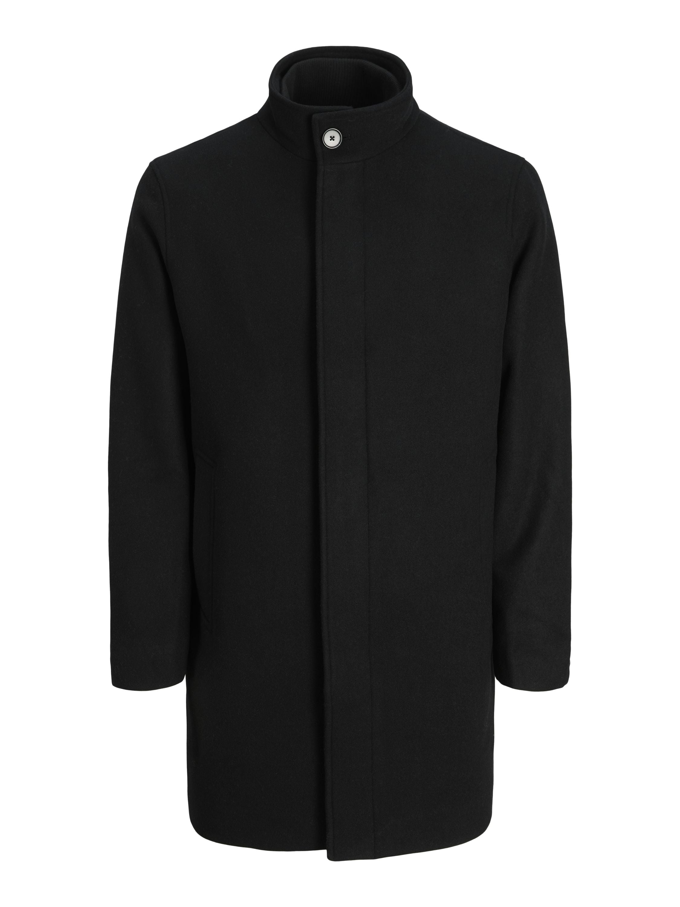 Mantel aus Woll-Mix - Black - Schwarz
