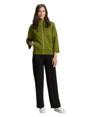 Sweatjacke aus Viskosemix - 38802-deep ivy green - Grün