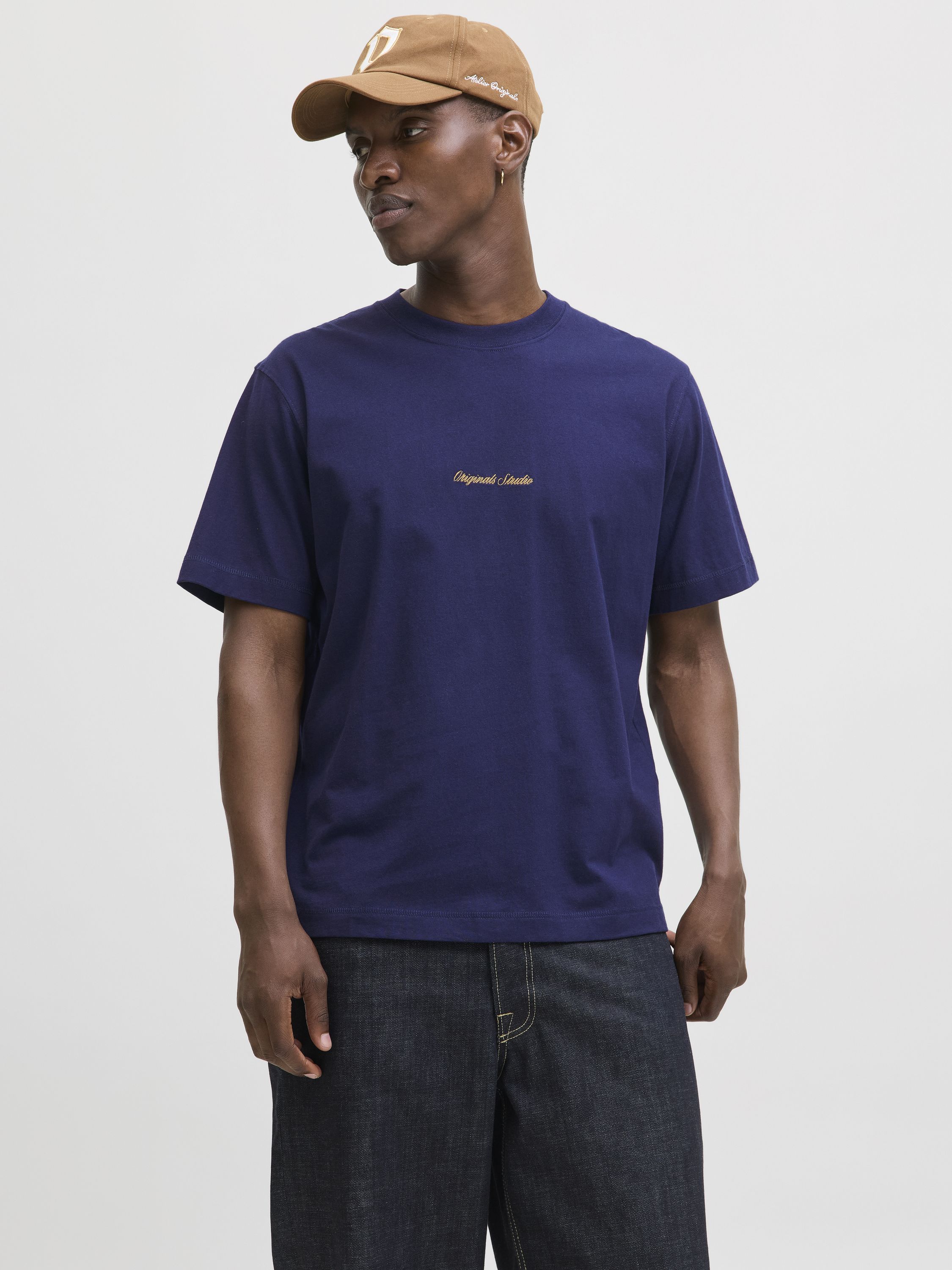 T-Shirt aus Baumwolle - Ocean Cavern - Blau