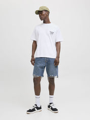 T-Shirt aus Baumwollmix - Bright White - Weiß