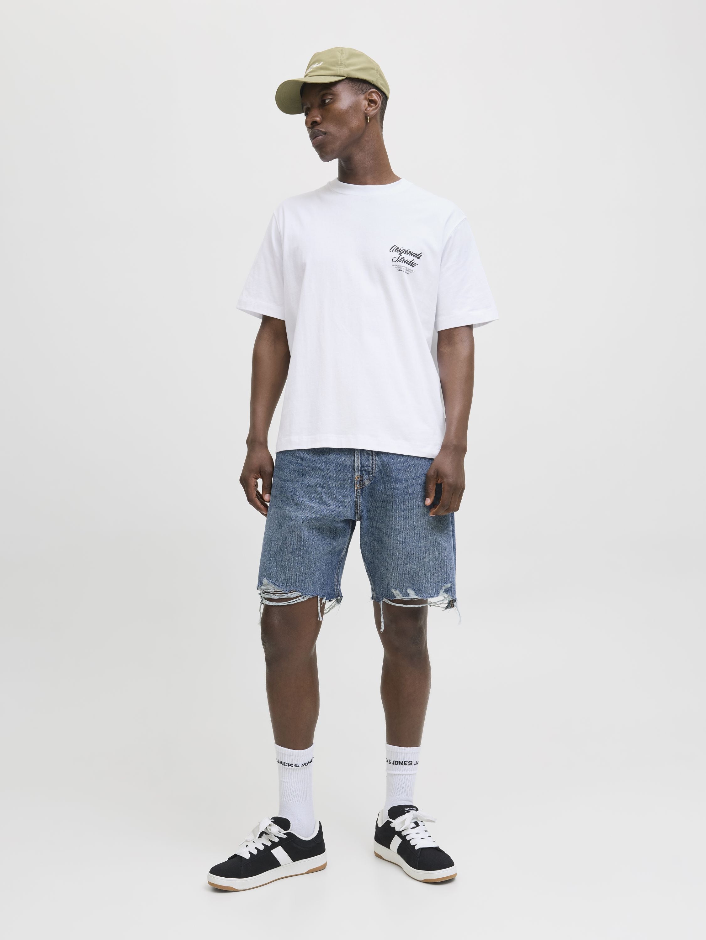 T-Shirt aus Baumwollmix - Bright White - Weiß