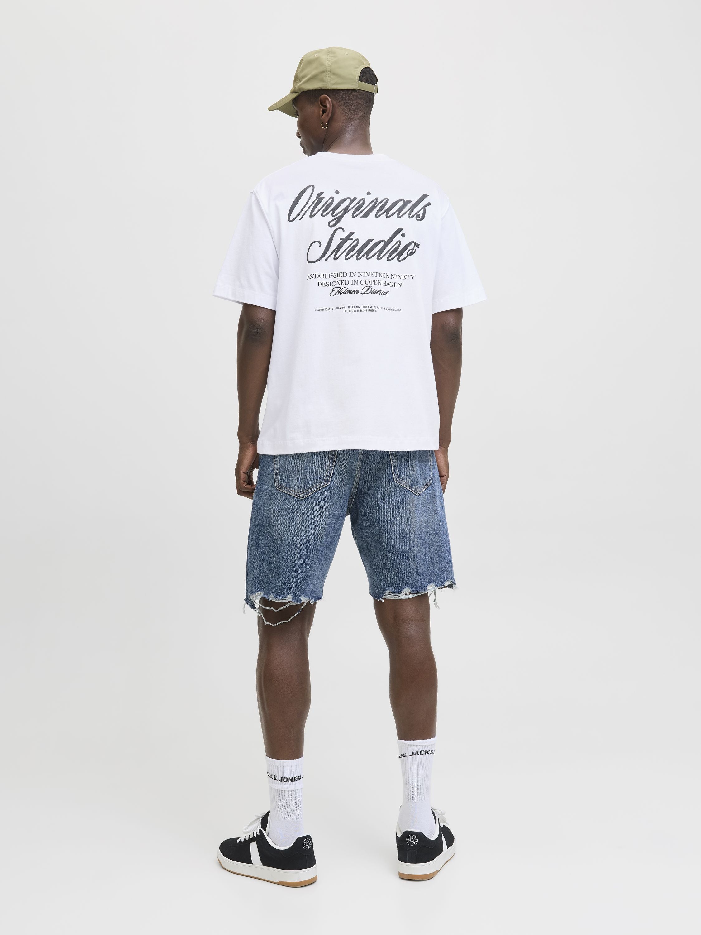 T-Shirt aus Baumwollmix - Bright White - Weiß