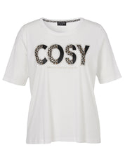 T-Shirt - 953-ecru multicolor - Weiß
