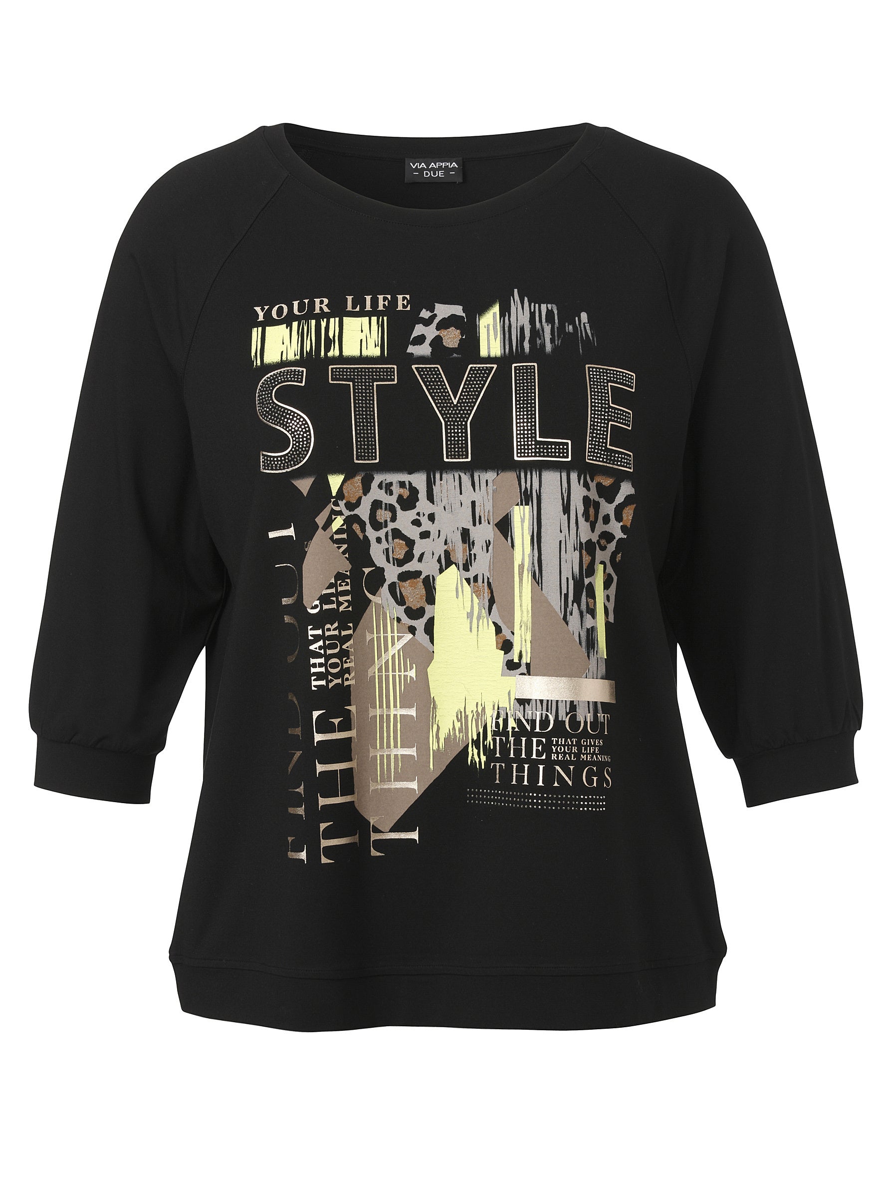 T-Shirt - 103-schwarz multicolor - Schwarz