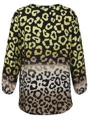 Tunika mit V-Ausschnitt - 583-lime multicolor - Mehrfarbig