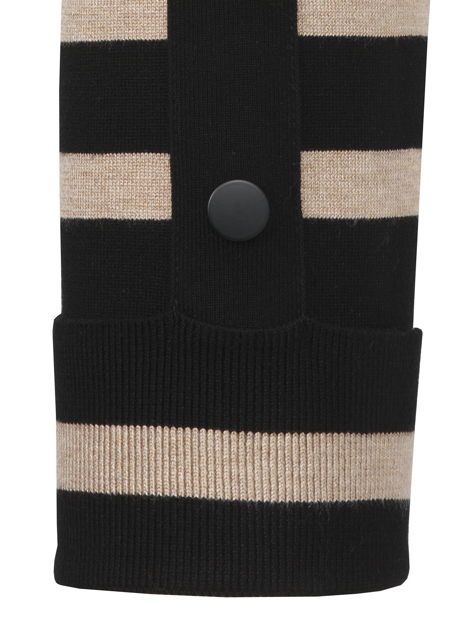 Pullover aus Viskose - 100761-schwarz / kaschmir - Schwarz | Beige