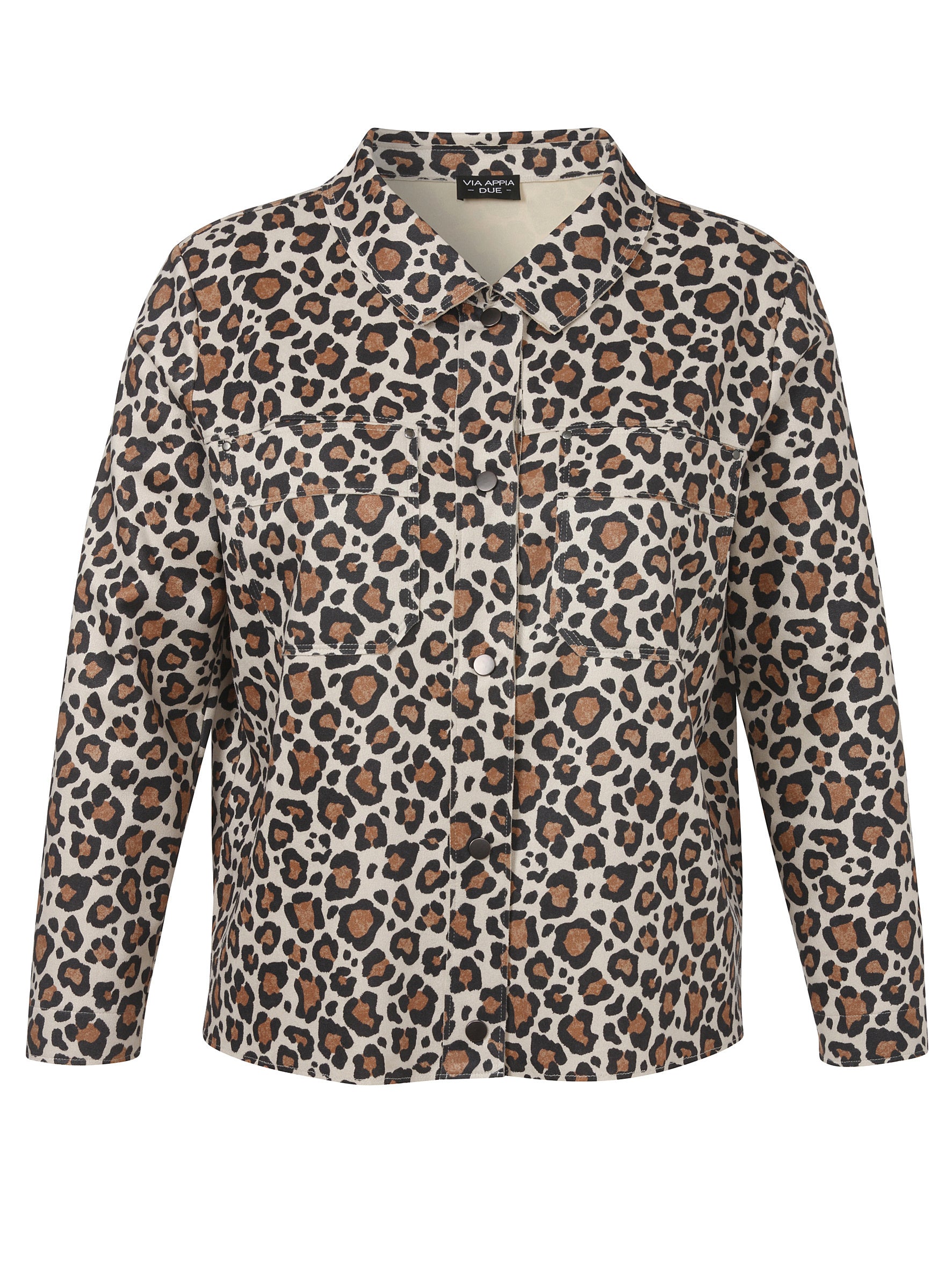Jacke in Wildleder Optik - 763-kaschmir multicolor - Braun
