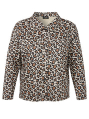 Jacke in Wildleder Optik - 763-kaschmir multicolor - Braun