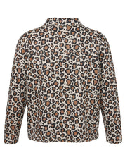 Jacke in Wildleder Optik - 763-kaschmir multicolor - Braun