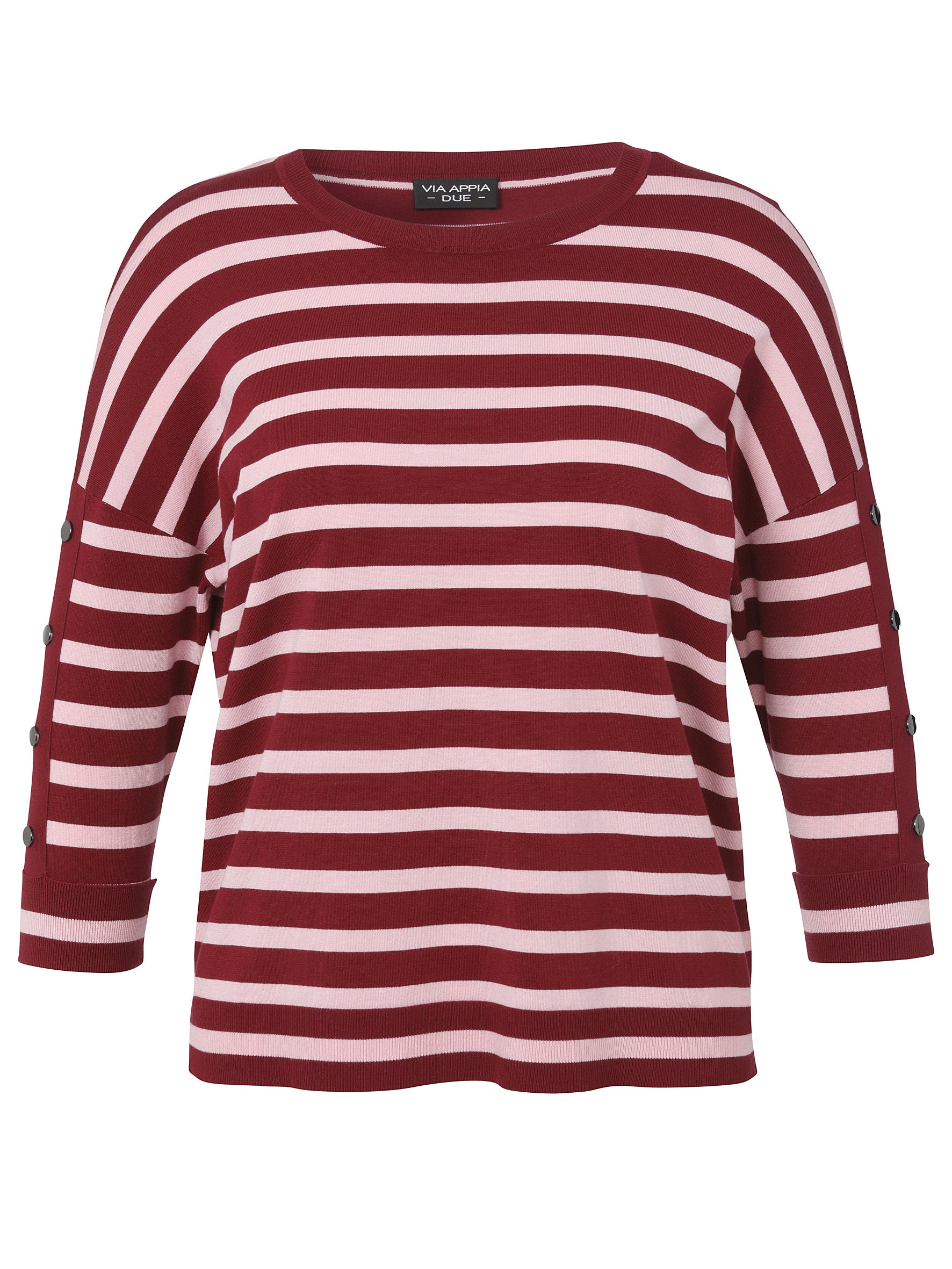 Pullover aus Viskose - 610670-beere / rosa - Rot | Mehrfarbig