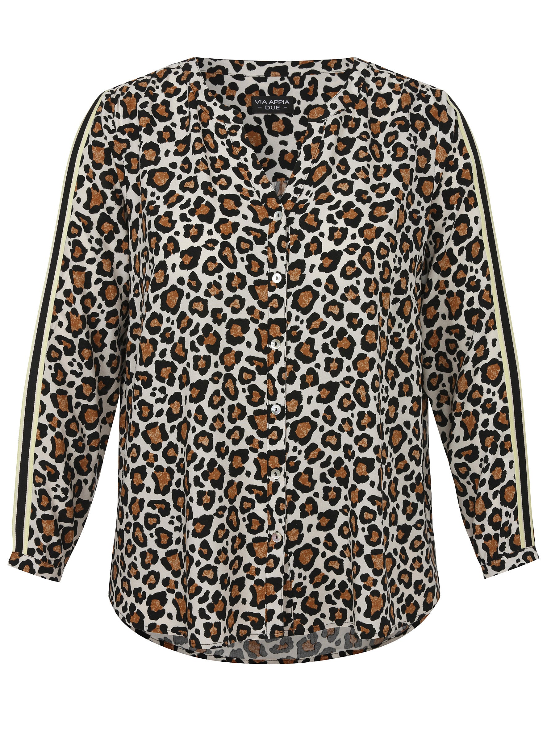 Bluse im Animal Print - 763-kaschmir multicolor - Braun