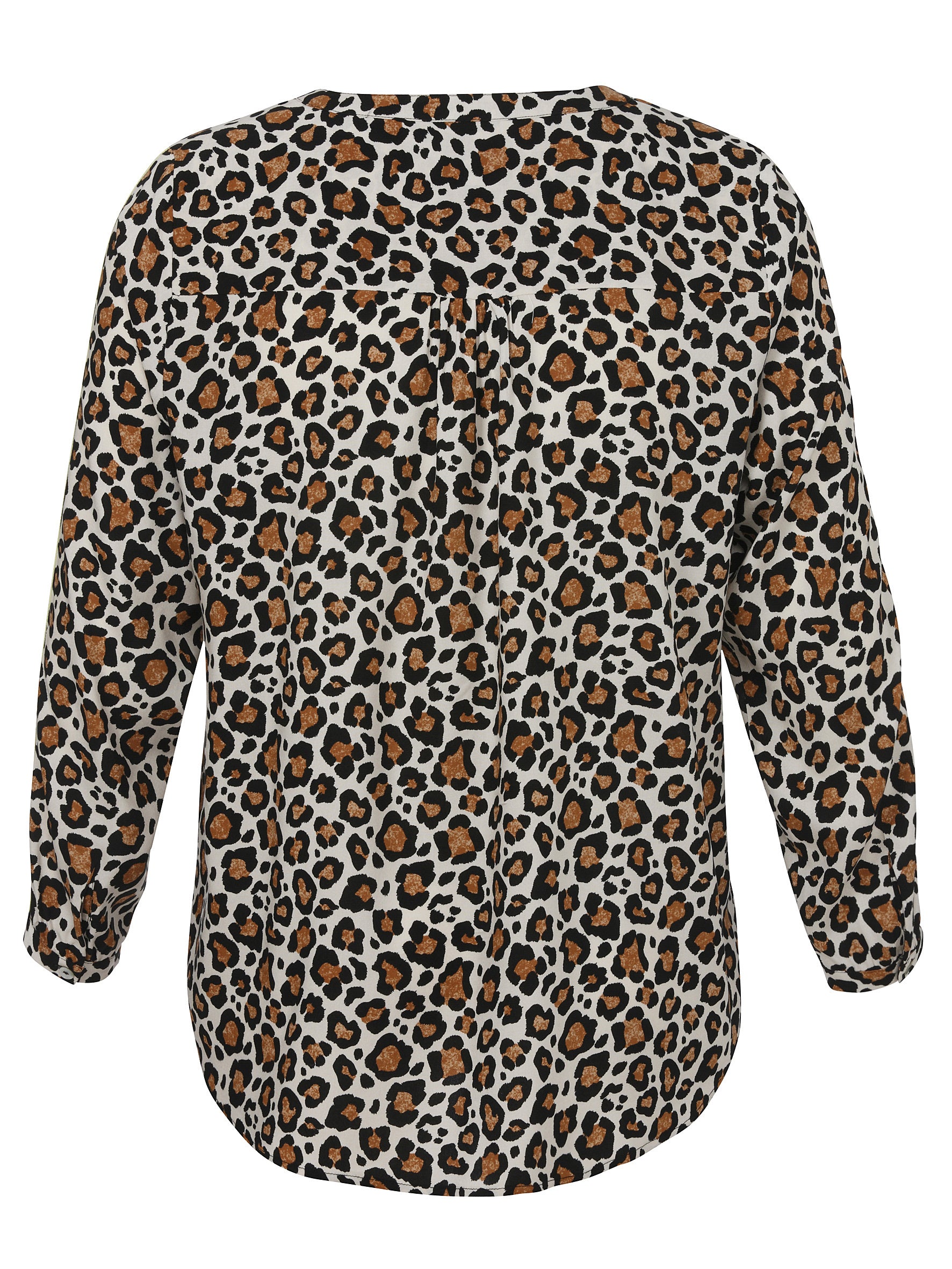 Bluse im Animal Print - 763-kaschmir multicolor - Braun