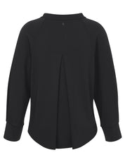Sweatshirt aus Viskosemix - 104-black - Schwarz