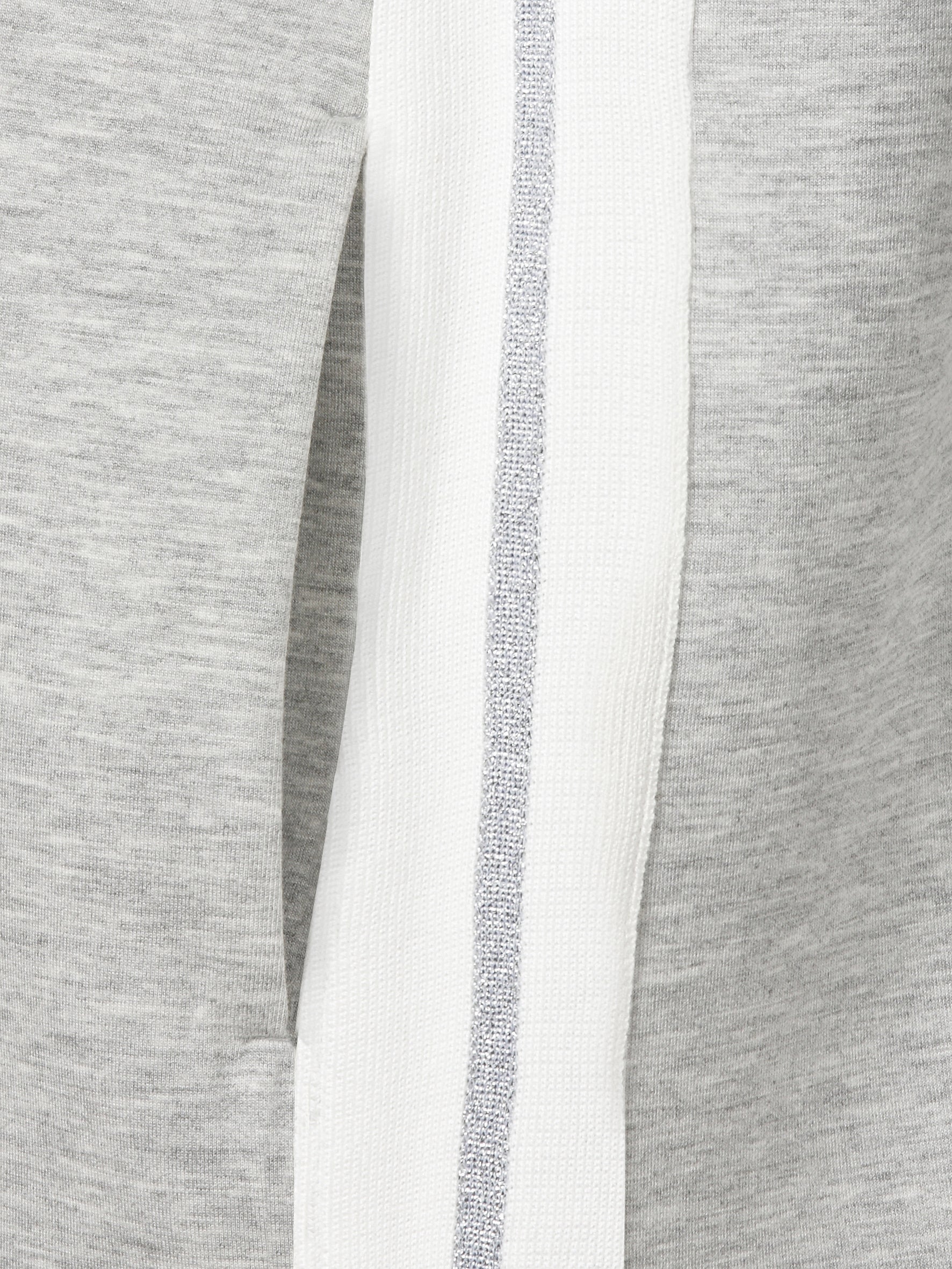 Mantel meliert mit Stehkragen - 165954-silver mel /offwhite - Grau