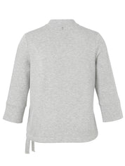 Sweatshirt mit Stehkragen - 165-silver melange - Grau