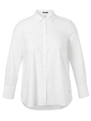 Bluse aus Baumwollmix - 984-cream white - Weiß