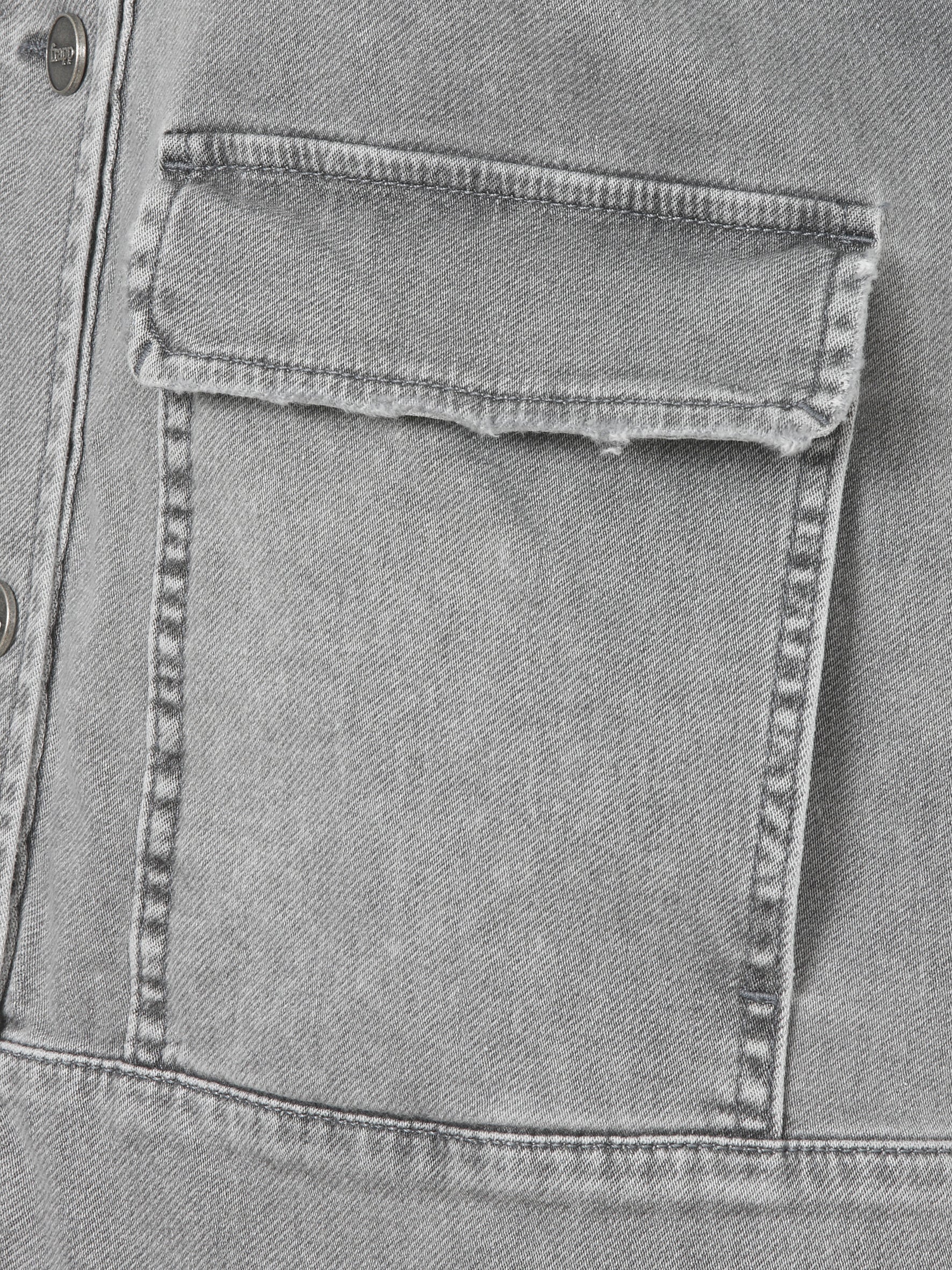 Jeansjacke aus Baumwolle - 168-silver grey denim - Grau