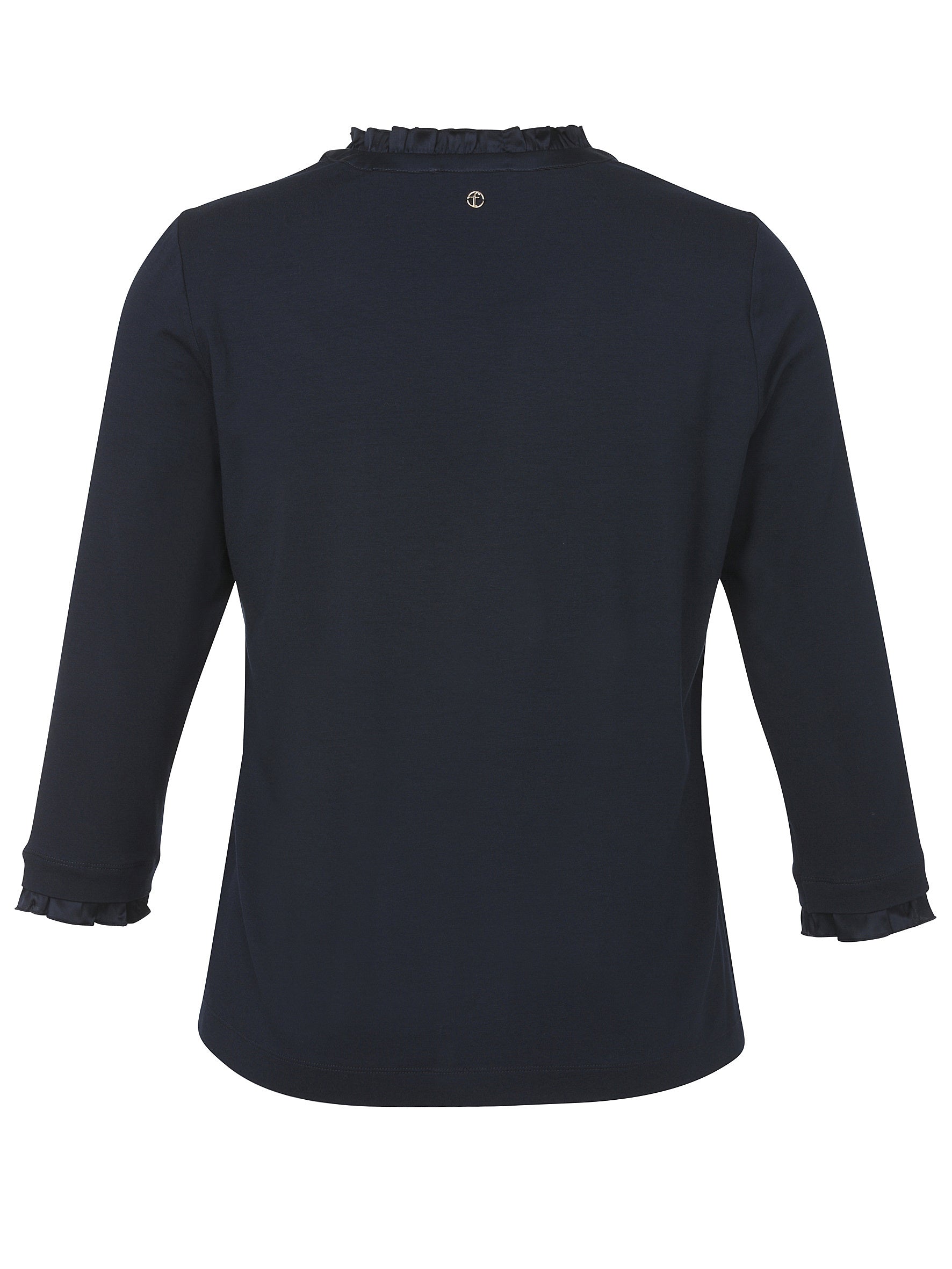 Schlupfbluse aus Viskose - 814-navy - Blau