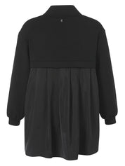 Sweatshirt mit Stehkragen - 104-black - Schwarz