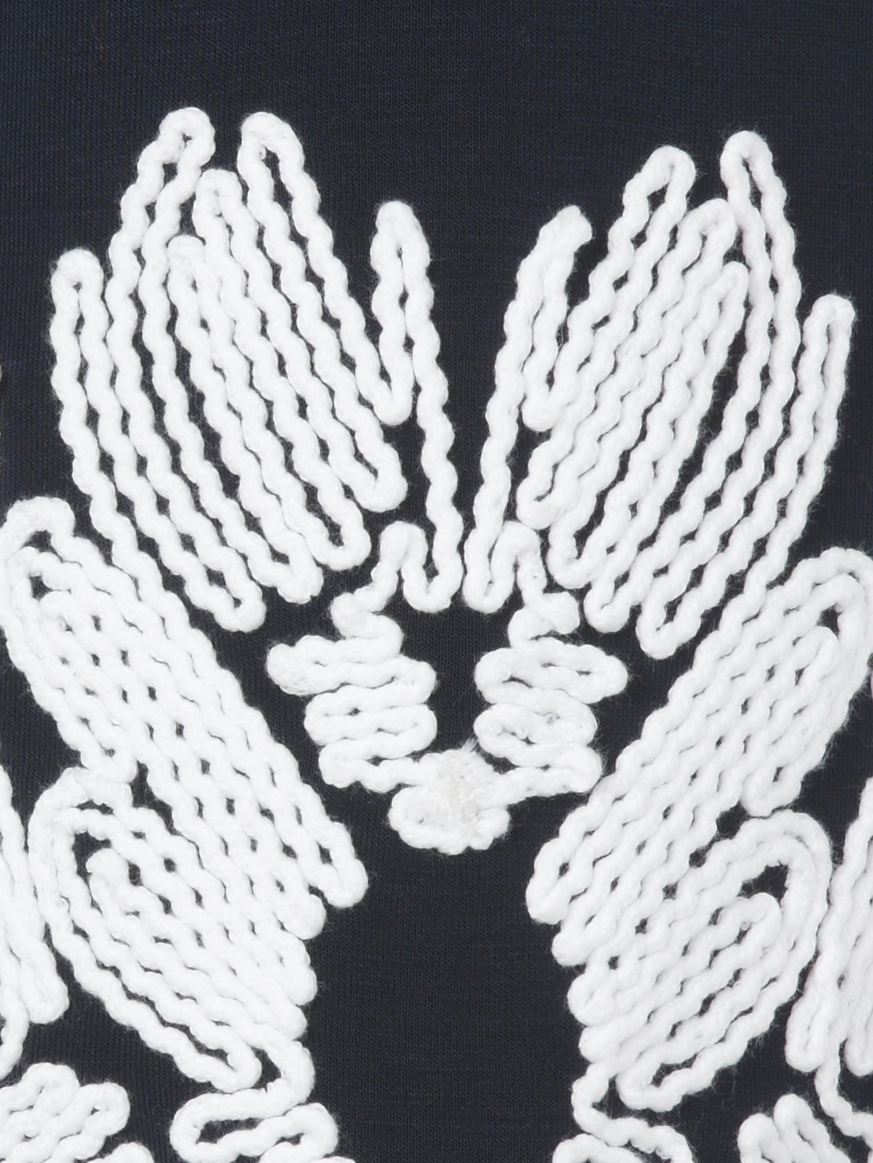 Sweatshirt aus Viskosemix - 814954-navy / offwhite - Blau