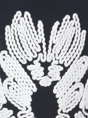 Sweatshirt aus Viskosemix - 814954-navy / offwhite - Blau