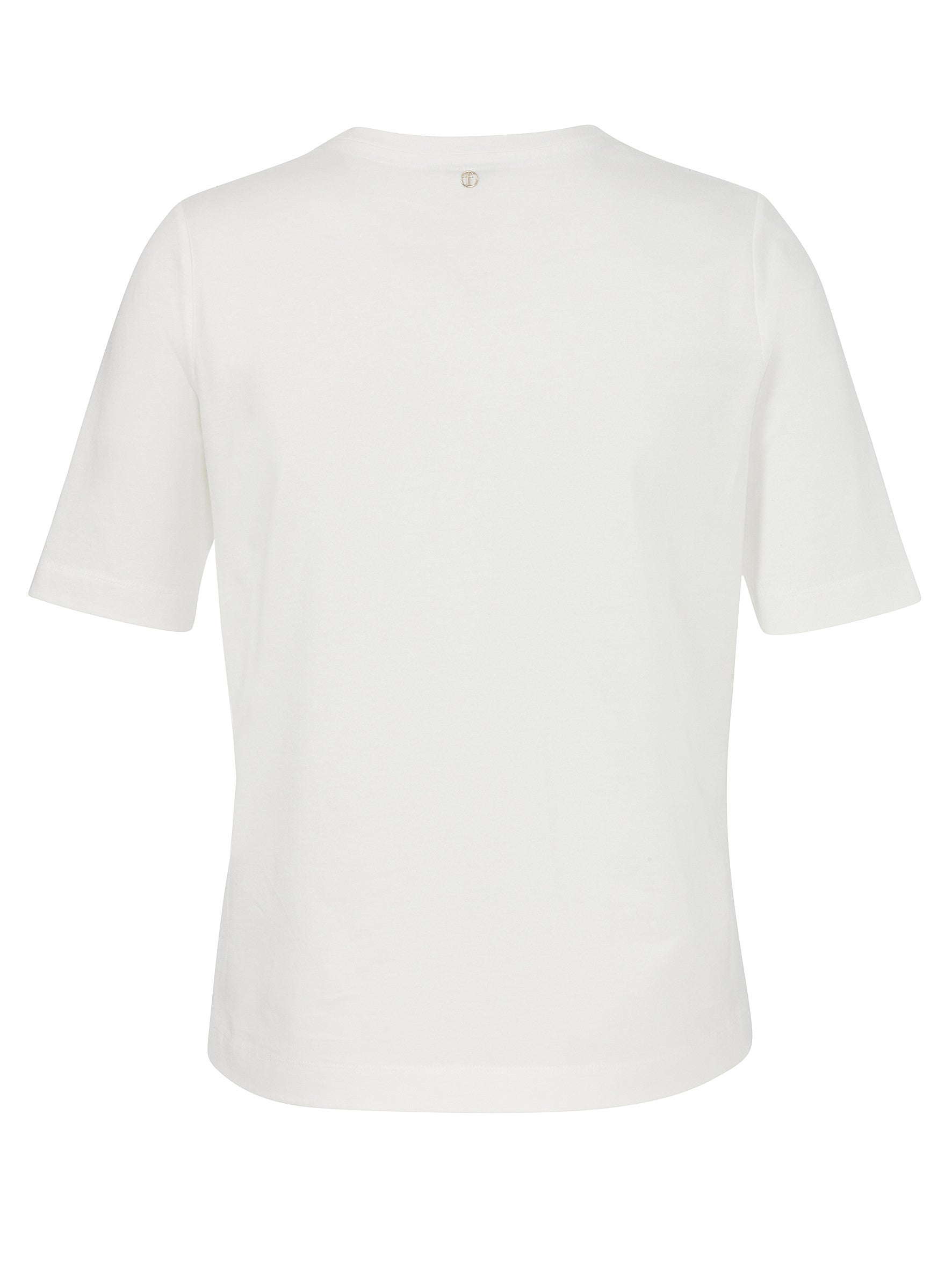 T-Shirt aus Baumwolle - 957-offwhite multicolor - Weiß