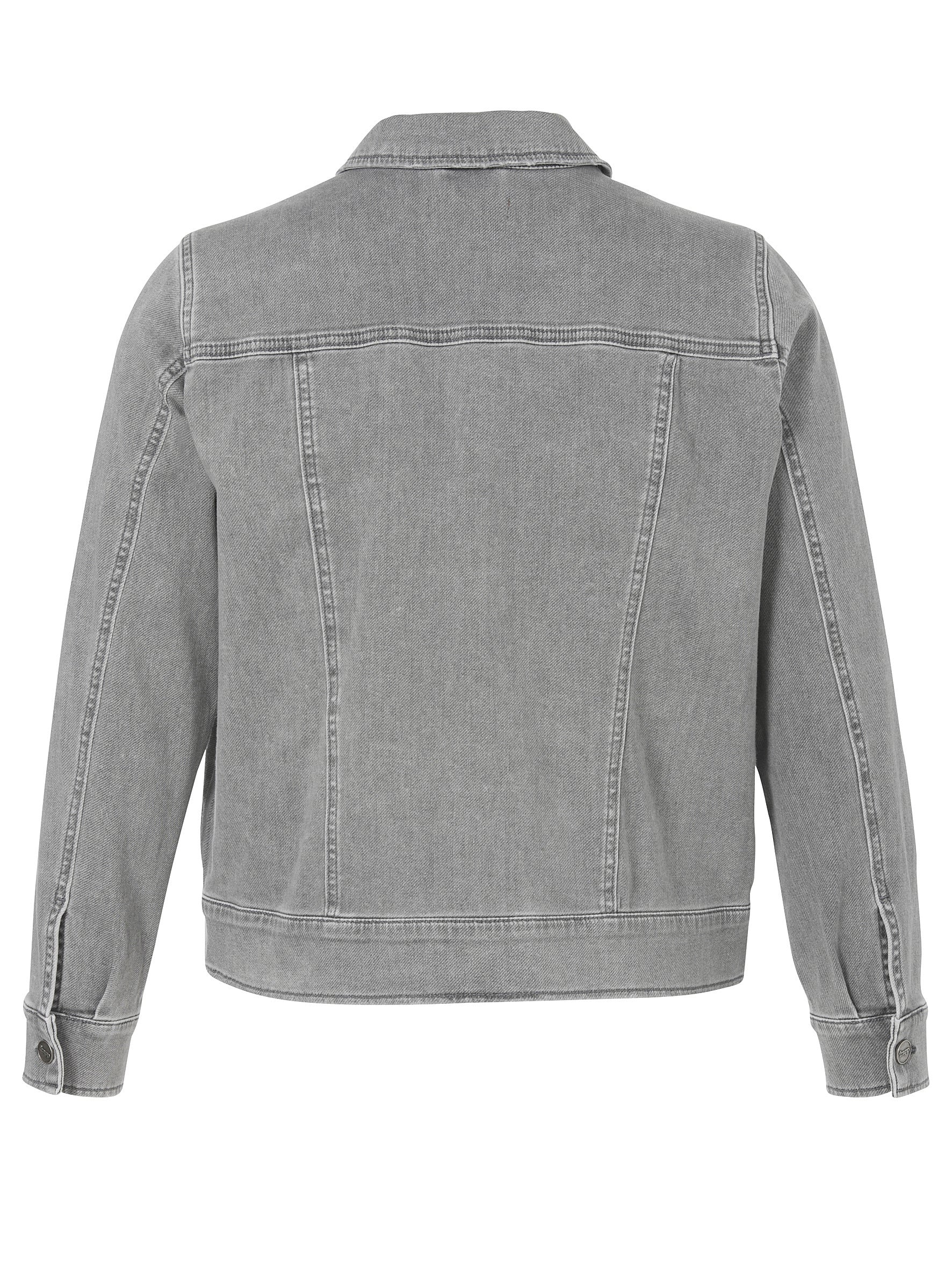 Jeansjacke aus Baumwolle - 168-silver grey denim - Grau